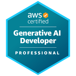 AWS Certified Generative AI Developer - Professional certification badge