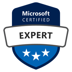 Microsoft Expert certification badge